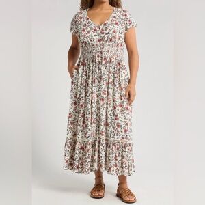 MAKE AN OFFER - TREASURE & BOND Floral Print Maxi Dress